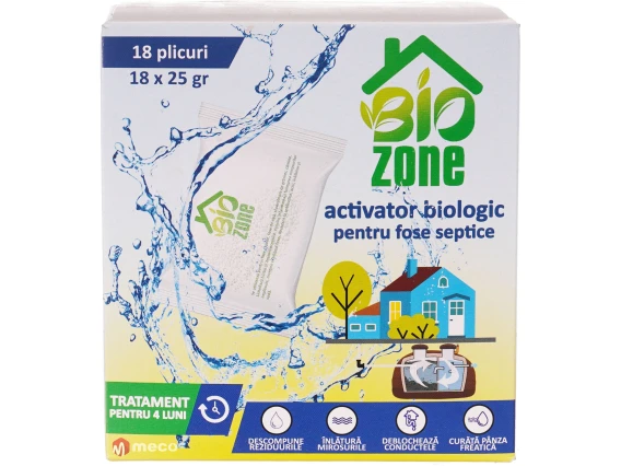 Activator biologic pentru fose septice Biozone 18 plicuri