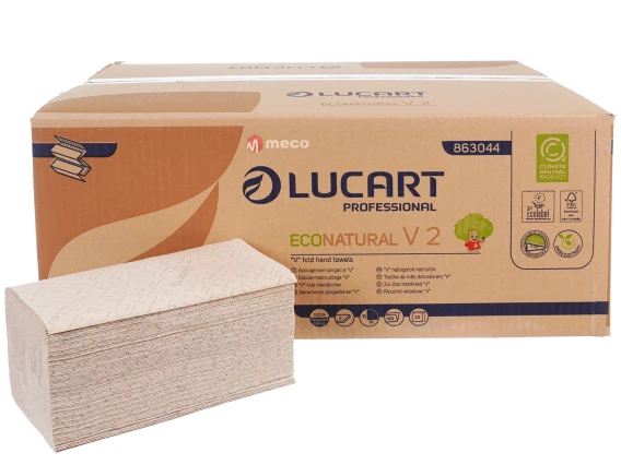 Prosoape pliate in V Lucart EcoNatural 863044