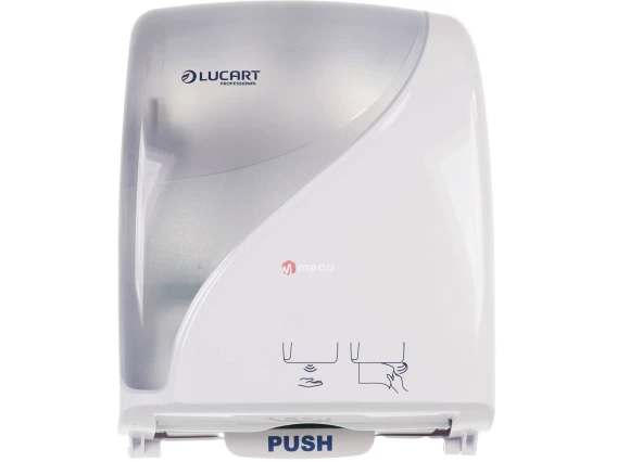 Dispenser rola prosop autocut Lucart Identity alb cu senzor 892994