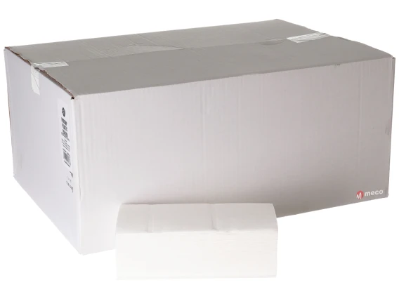 Prosop pliat in V alb DonPedro 23x21cm 2straturi 150bucati