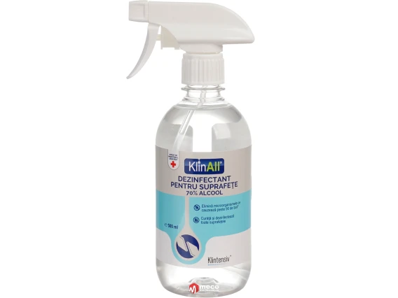 KlinAll dezinfectant pentru suprafete 70% alcool 500ml