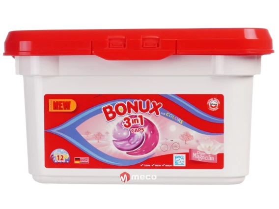 Detergent capsule Bonux 3in1 Color Magnolia 12 bucati