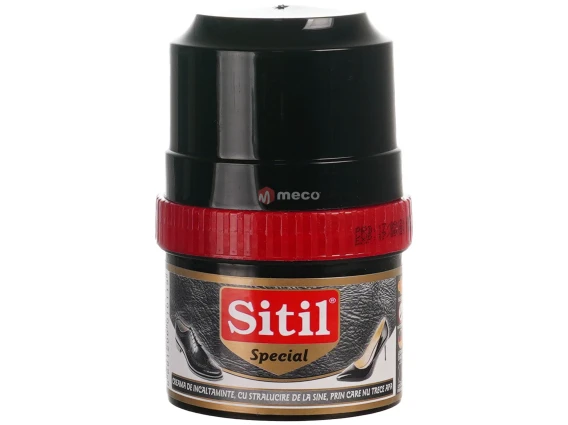 Crema solida pentru incaltaminte Sitil negru 60 ml