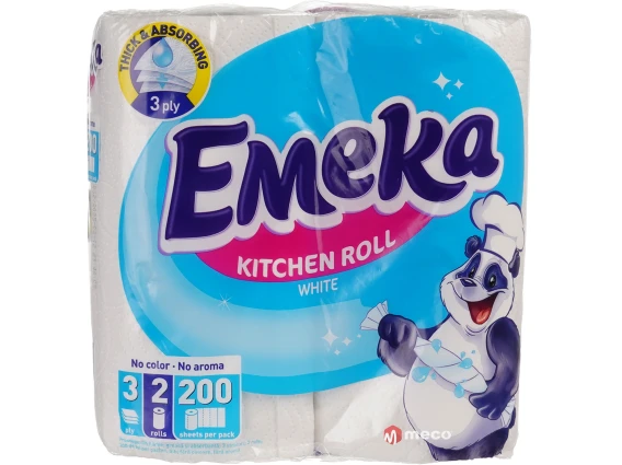 Prosop hartie Emeka 3straturi 100foi 2role (White)