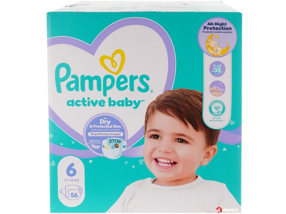 Pampers active baby-dry numarul 6 56 bucati